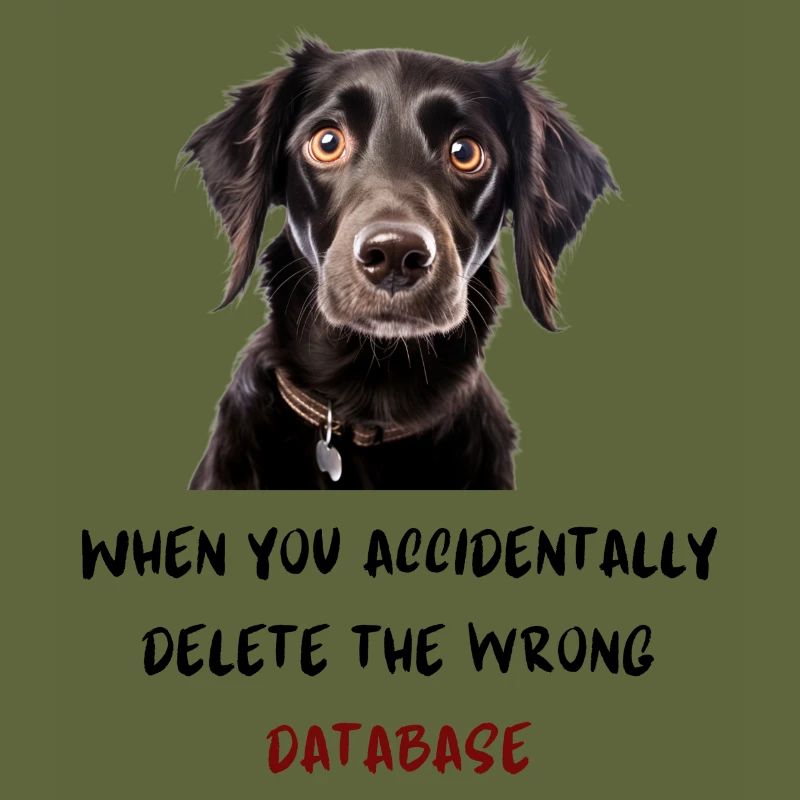 When you accidentally delete the wrong database