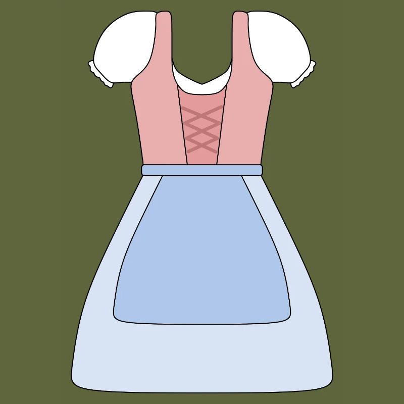 Conception de robe bavaroise traditionnelle Dirndl