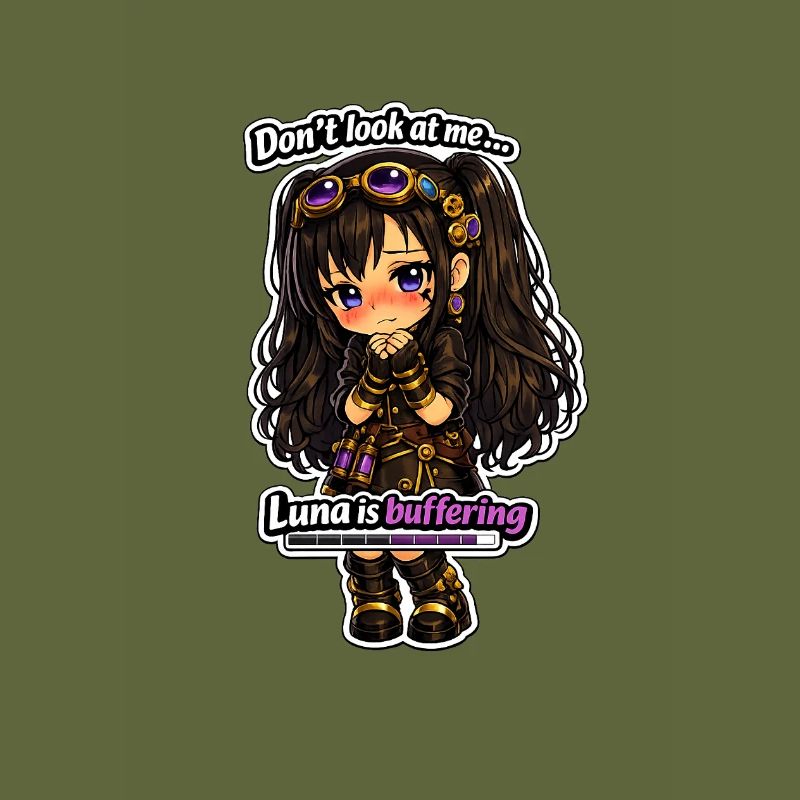 Luna Buffing Chibi Steampunk
