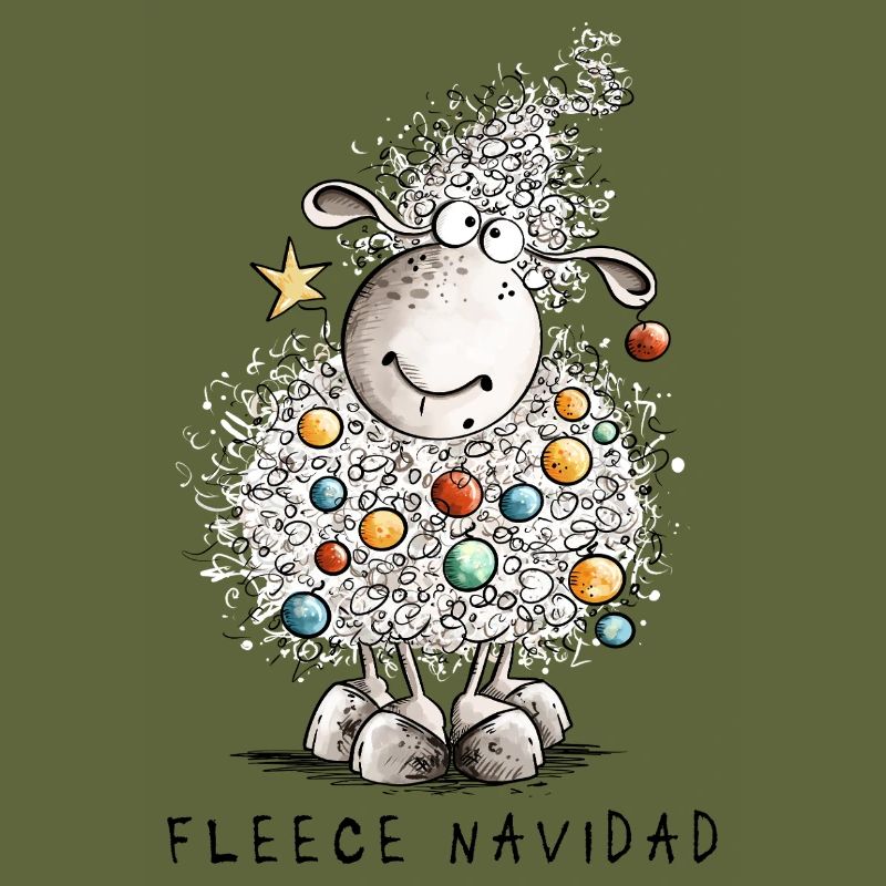 Moutons de dessin animé Navidad Navidad moutons de dessin animé
