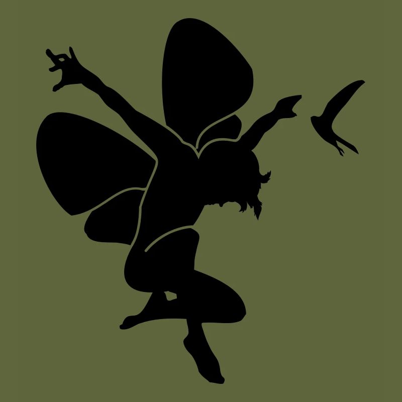 Elfe mit Schwalbe / elf 'n swallow (1c)