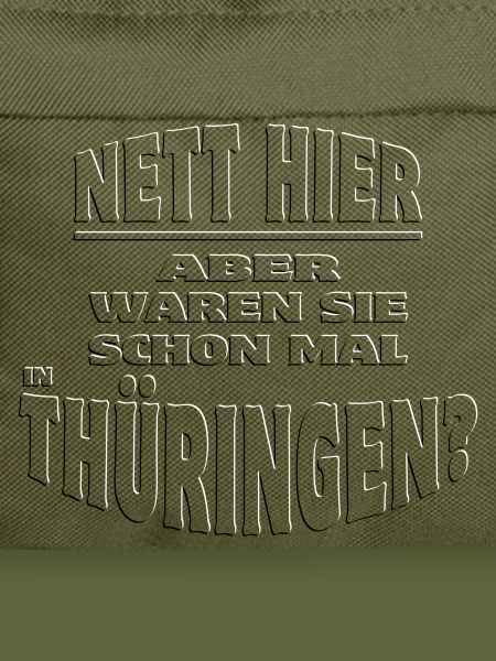 Nett hier - THÜRINGEN embossed 3D
