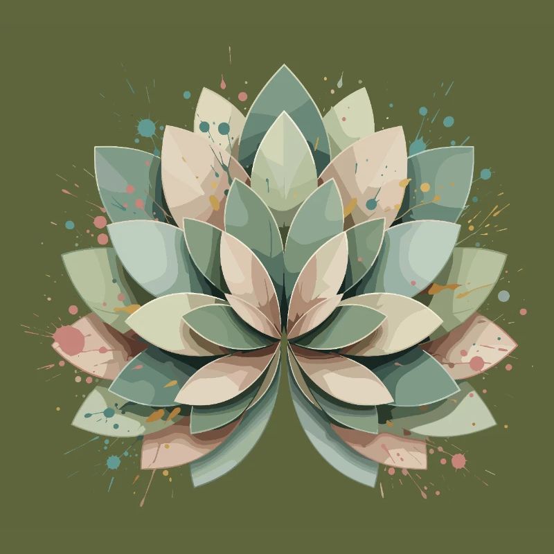 Rosette succulente pastel