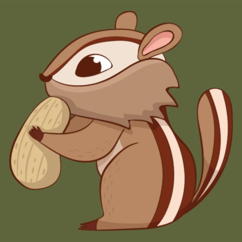 Chipmunk with nut