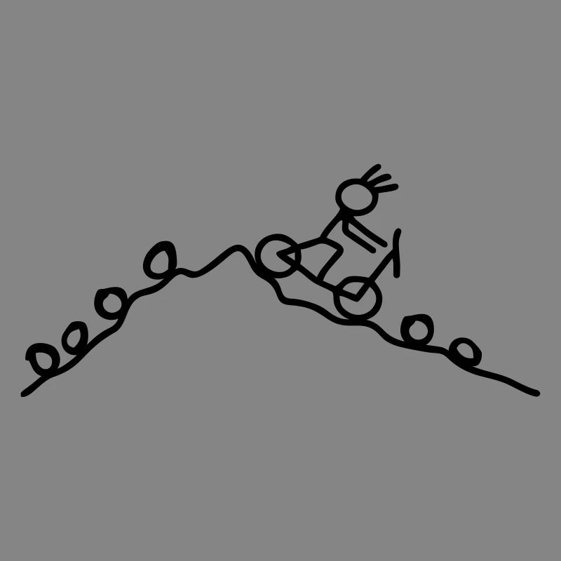 Strichmännchen MTB Rad