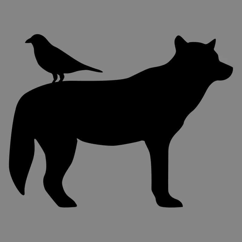 Wolf und Rabe
