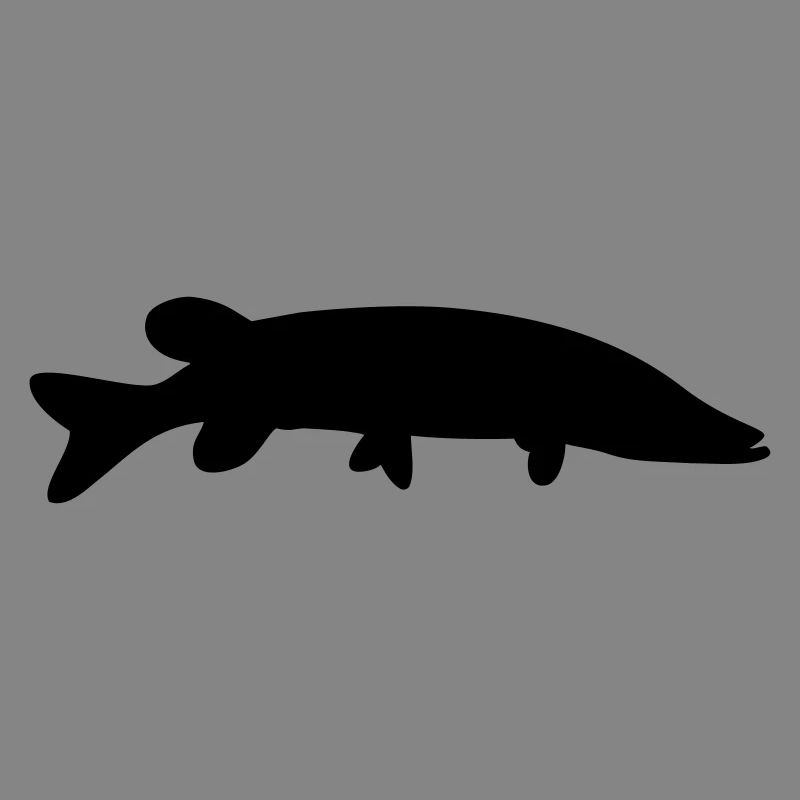 Fisch-Silhouette Hecht
