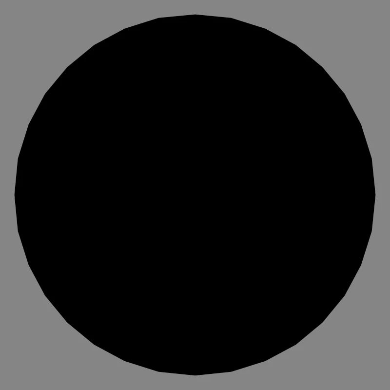 Mathematics-symbol - black circle - hole
