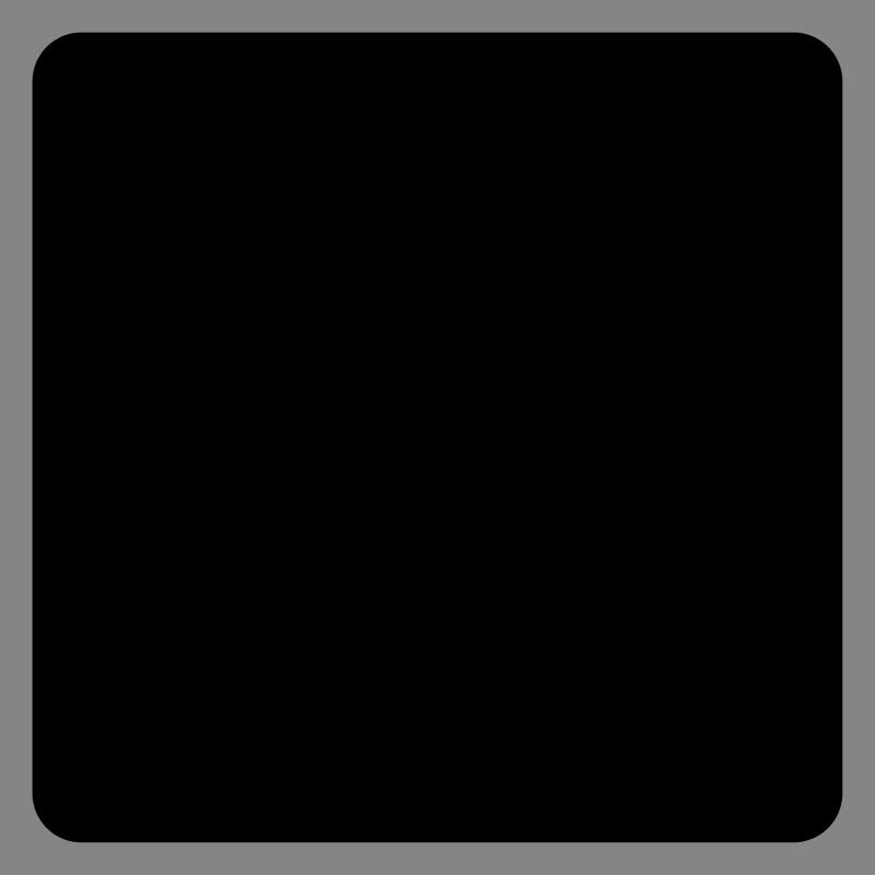 Math symbol - black square
