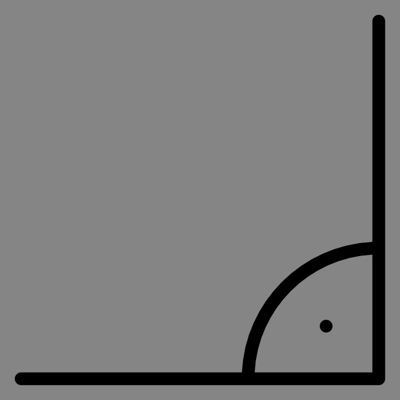 Mathematics icon - right angle
