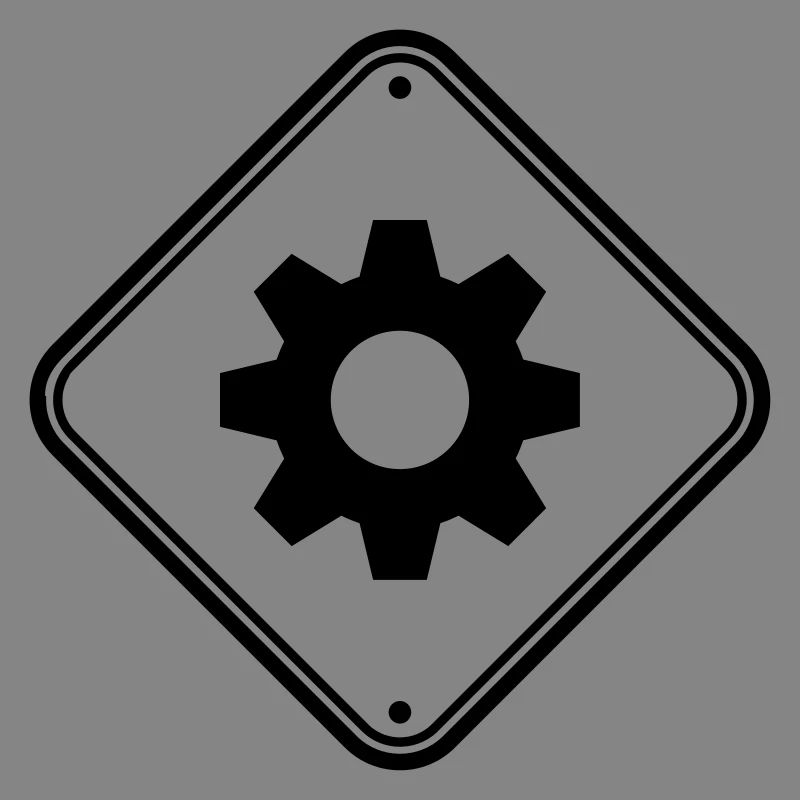 engineer gear danger shield zone caution mecha