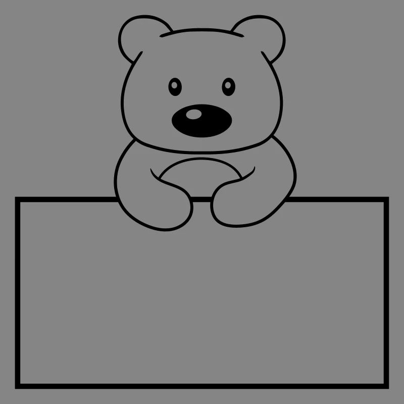 frame name shield text write teddy grizzly ba