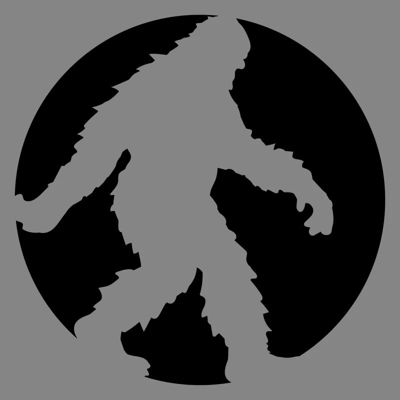 circle round logo going running sideways bigfoo