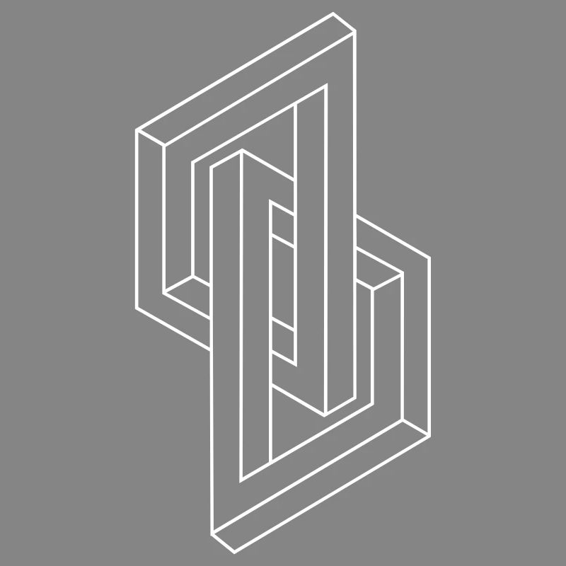 Optical Illusion - Impossible figure - Geometry