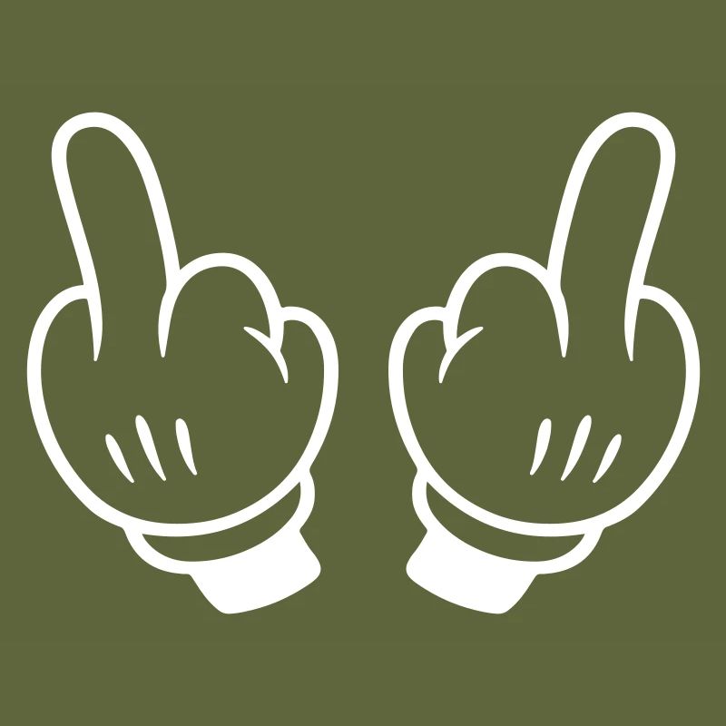 Mittelfinger Hand Comic
