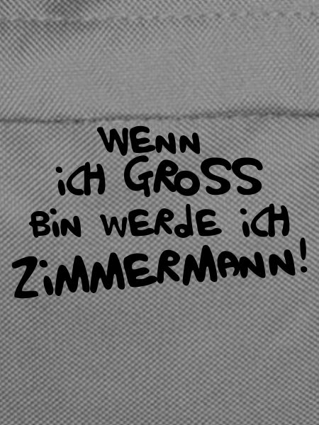 Ich werde Zimmermann