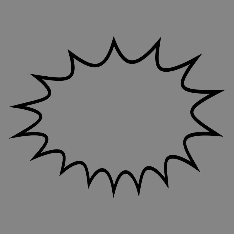 Speech Bubble Cartoon Cartoon Bubble Frame Outline