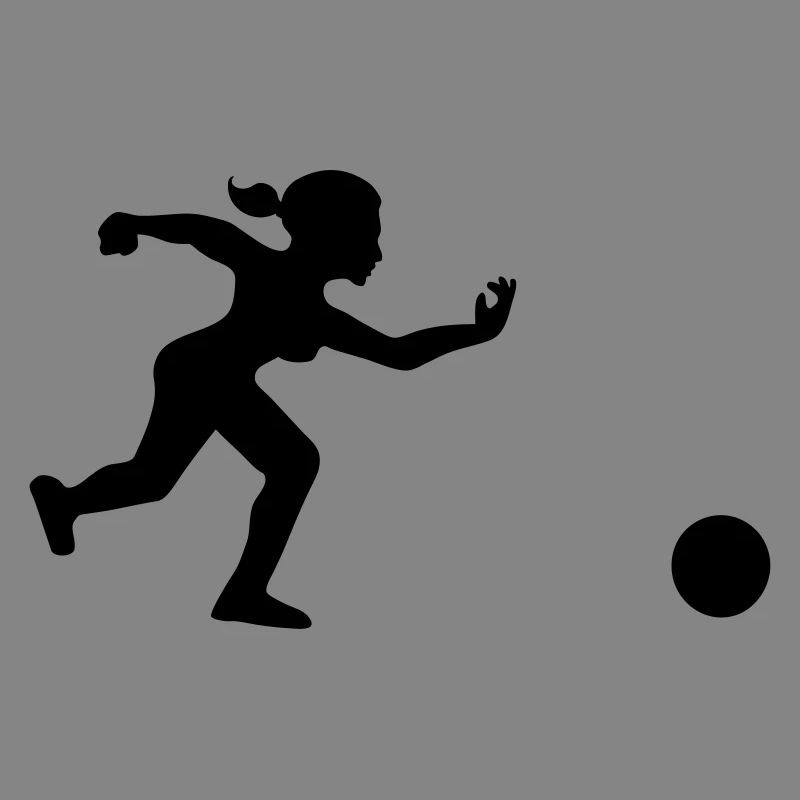 joueuse de bowling lance sa boule