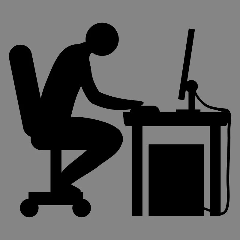 Computer Schreibtisch Nerd