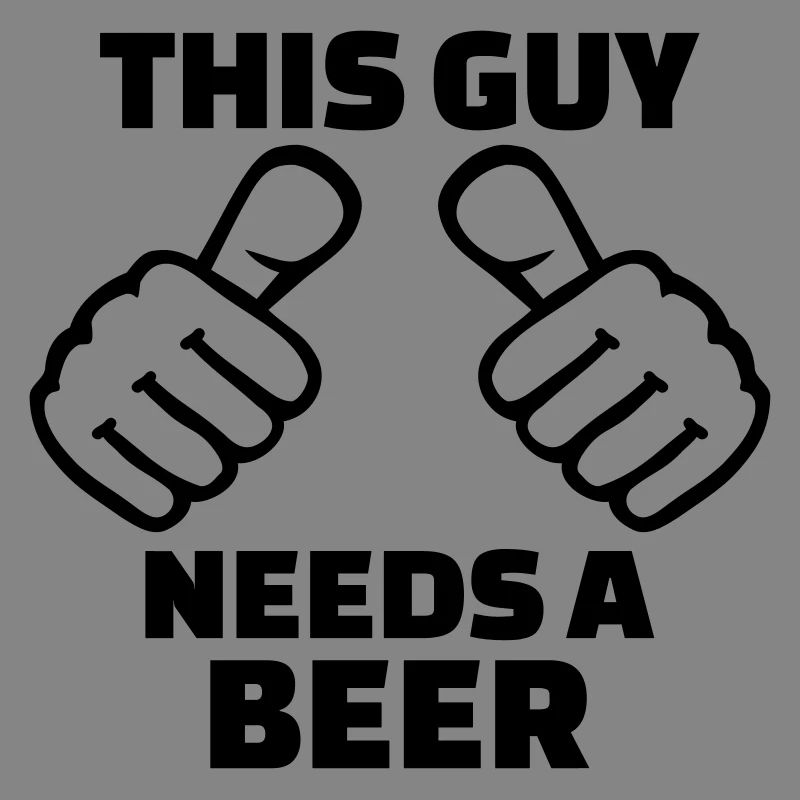 This guy needs a beer
