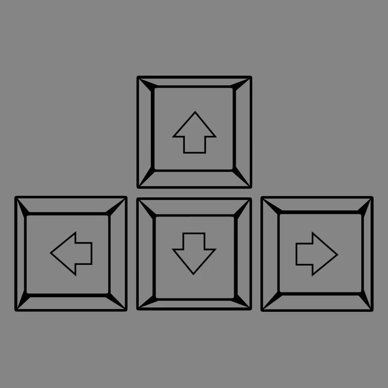 Up Down Left Right Keyboard Buttons (Keys)