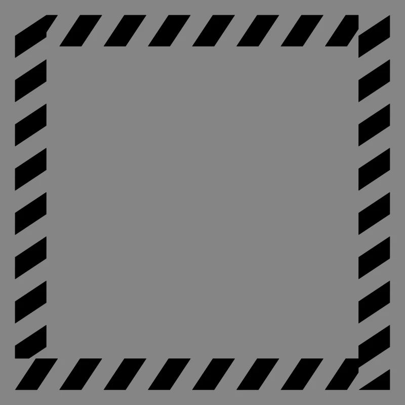 Shield frame caution tape