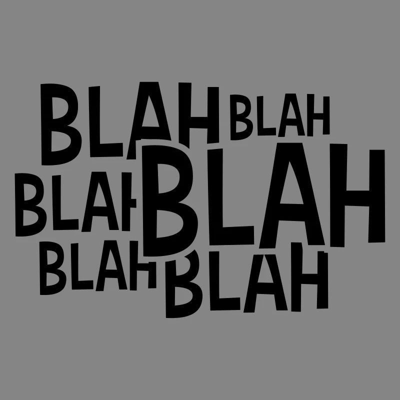 Comic Blah Spruch