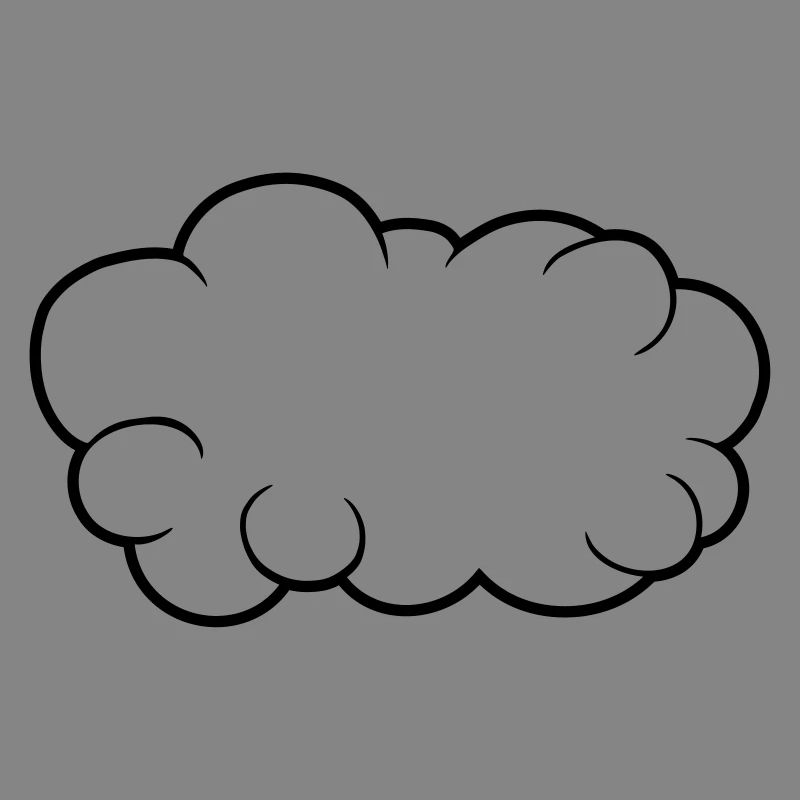 Speech Bubble Cloud Design