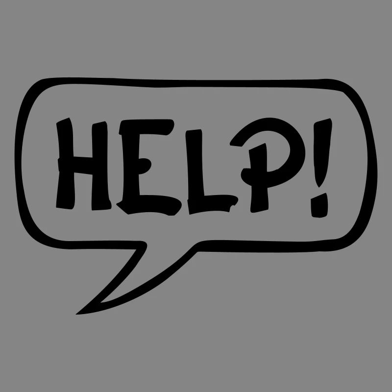 Comic Speech Bubble HELP