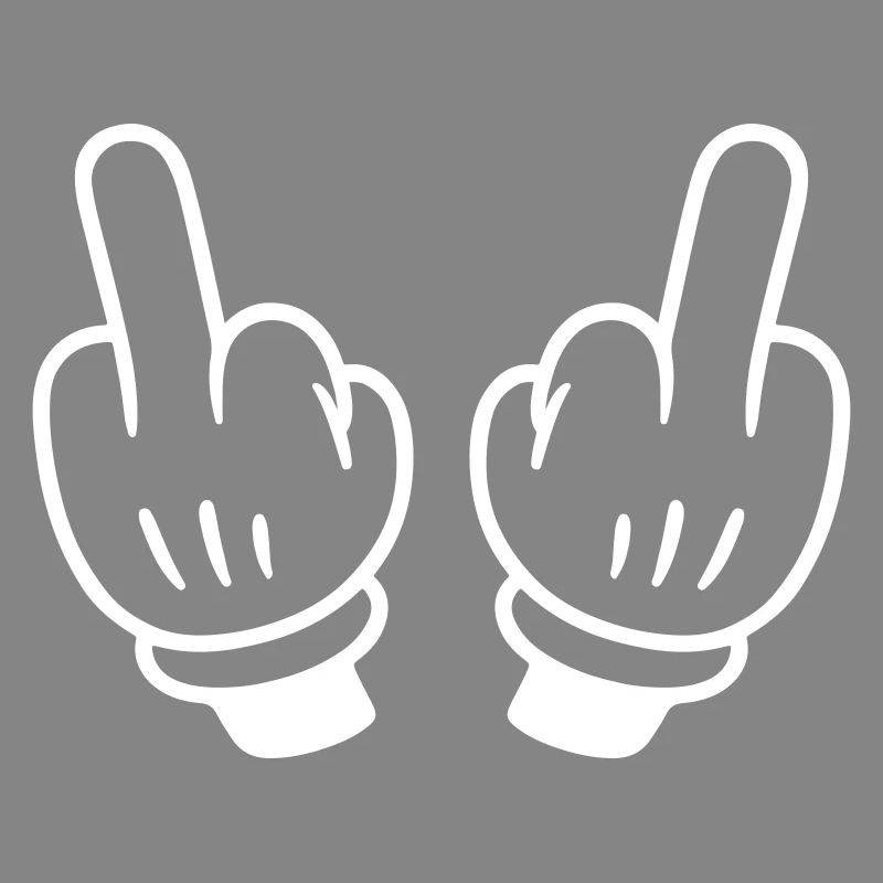 Mittelfinger Hand Comic