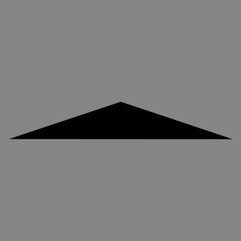 Isosceles triangle / / flat