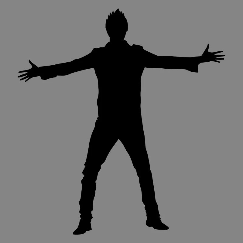 Mann Körper Silhouette Vektor-Design