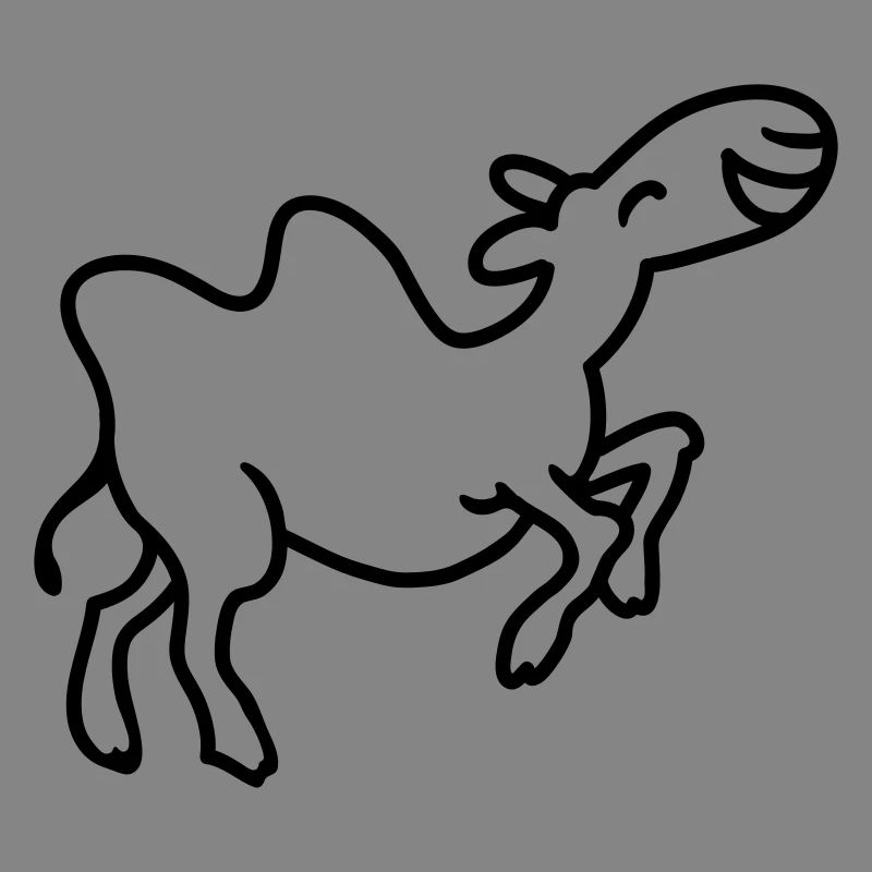 Camel has fun - line