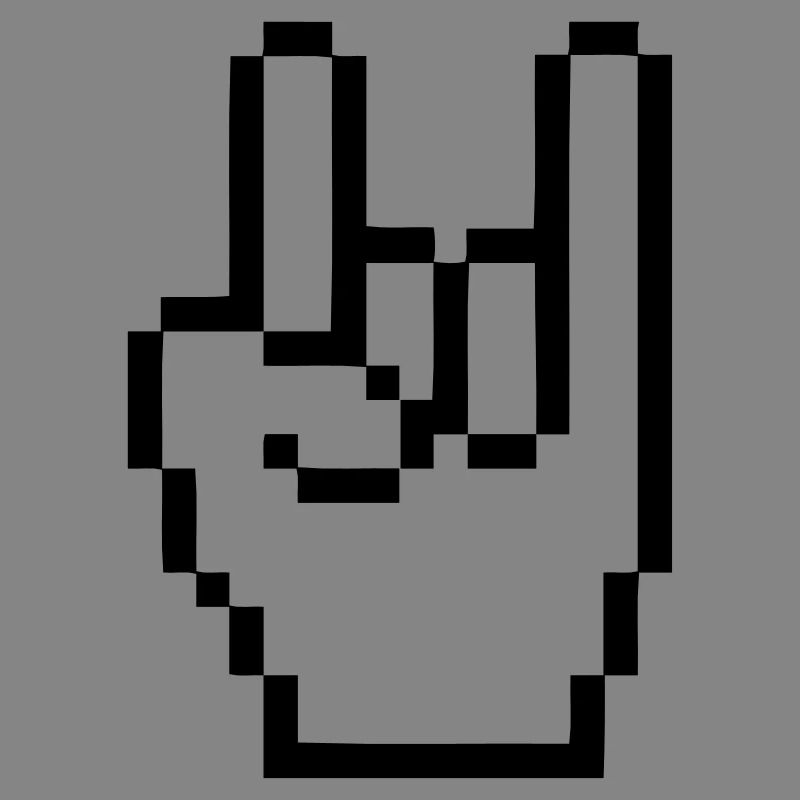 Handzeichen Cursor Rock
