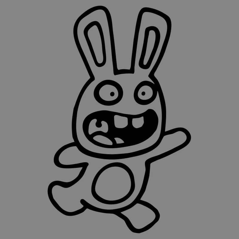 dessin lapin mignon débile style BD cartoon fun