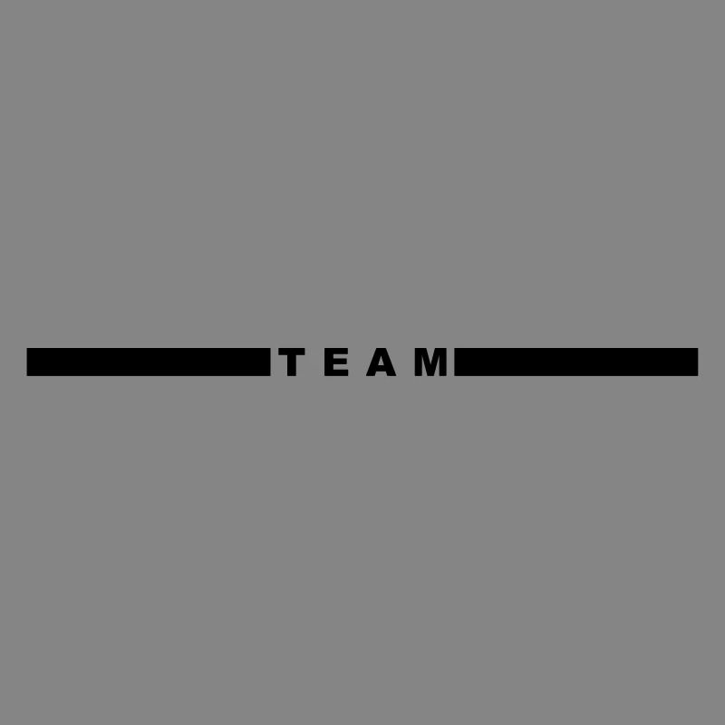 Team mit Balken mittig