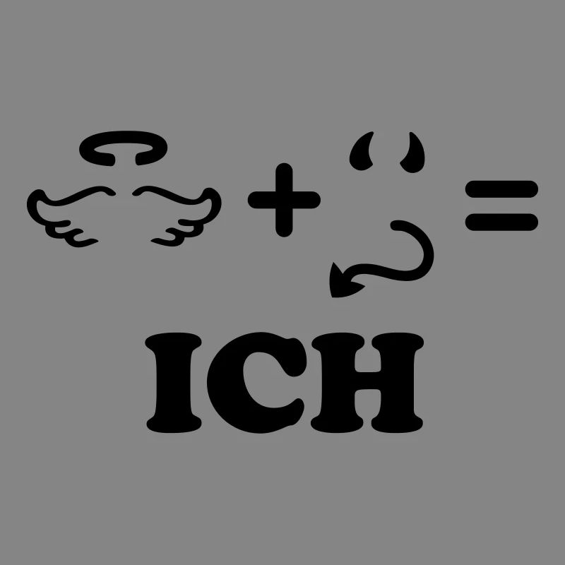 Angel + Devil I = - monochrome