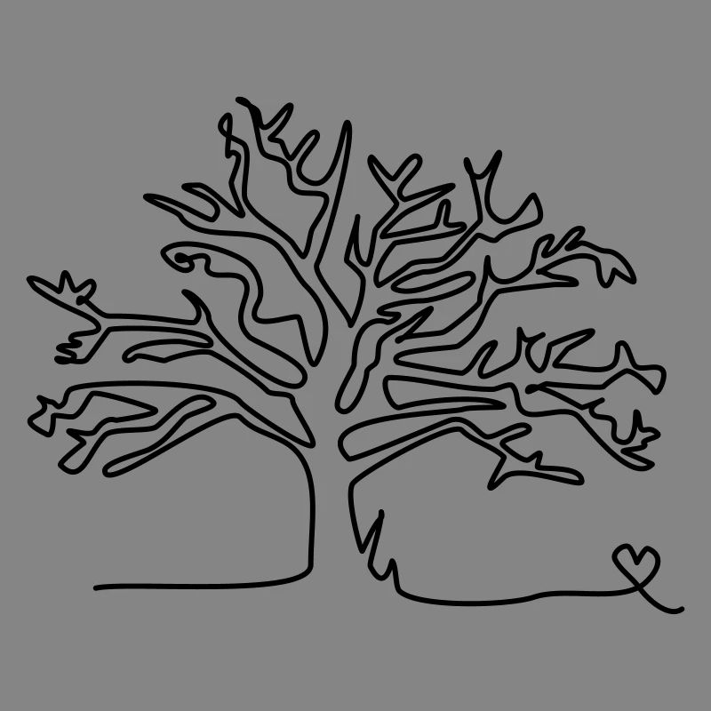one line tree