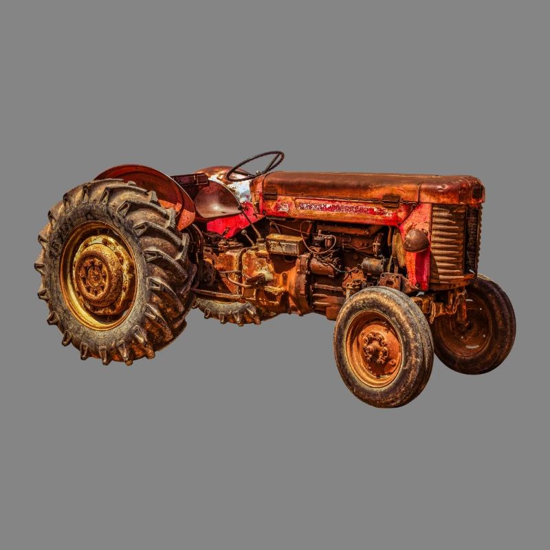 roter Traktor Oldtimer