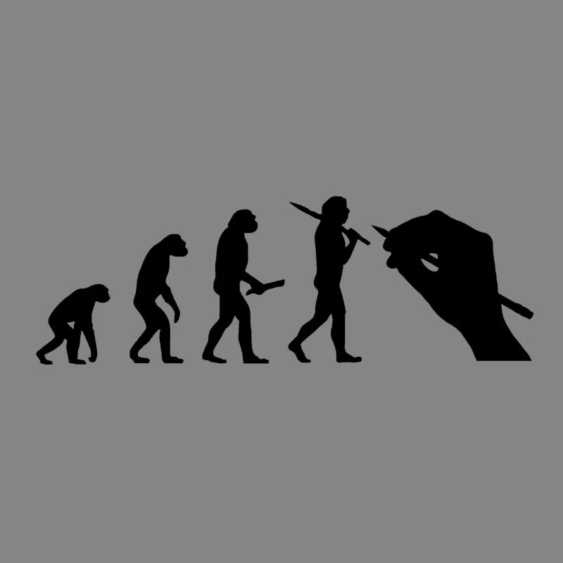 Evolution du développement Progress Artiste homme