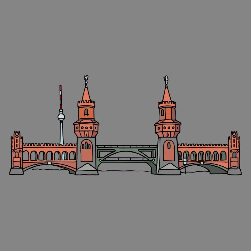 Oberbaumbrücke à BERLIN c