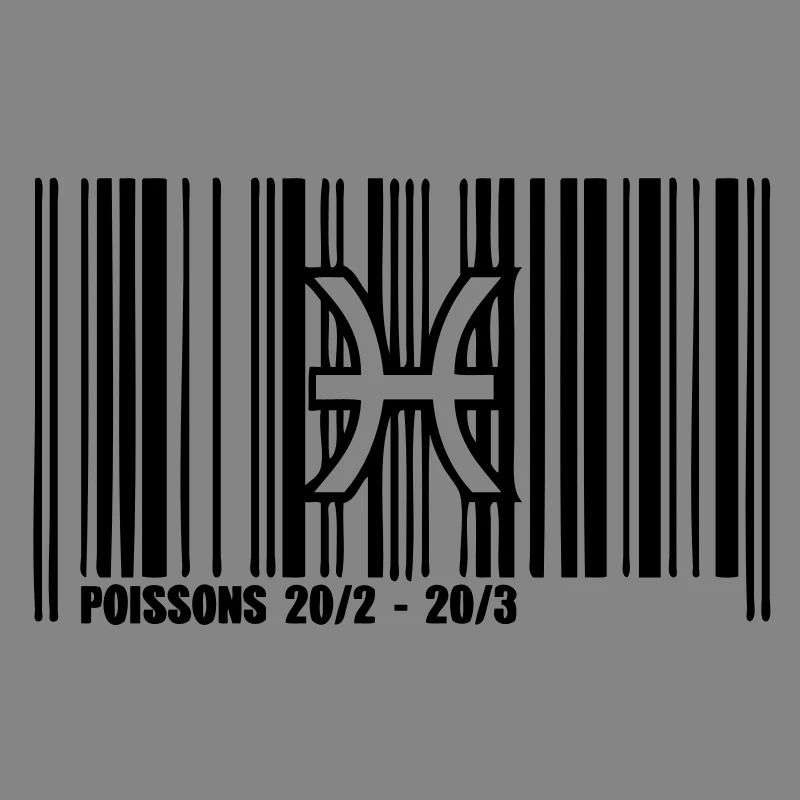 fish astrological sign barcode