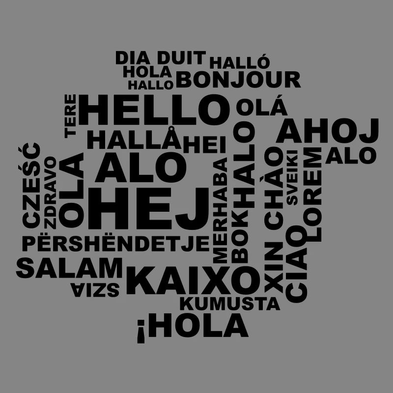 Hello in 29 languages