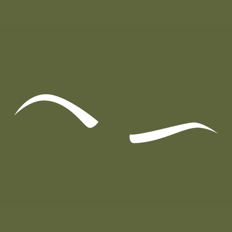 Raised Eyebrow - White