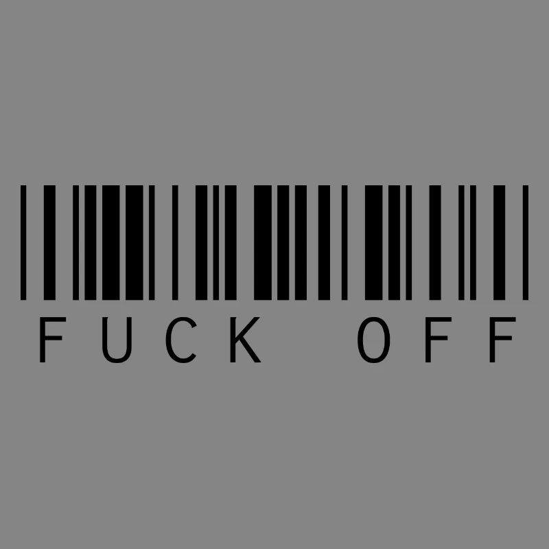 Barcode Strichcode Fuck Off Spruch