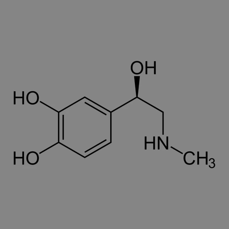 Formule structurale d'adrénaline