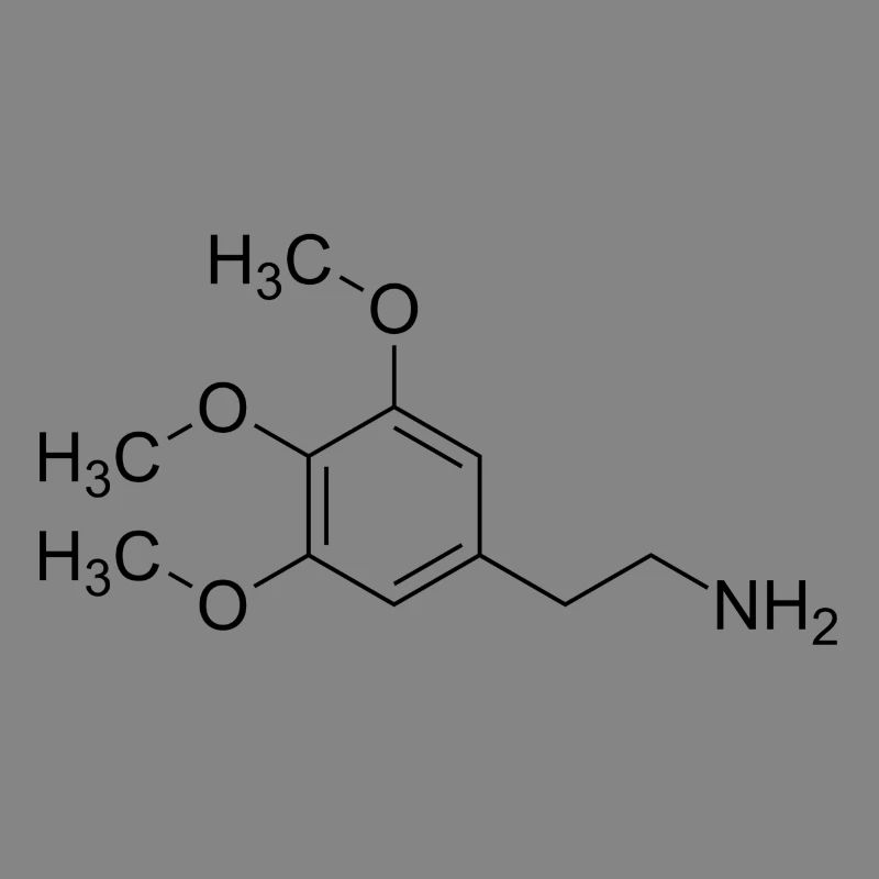 Mescaline mescaline structural formula