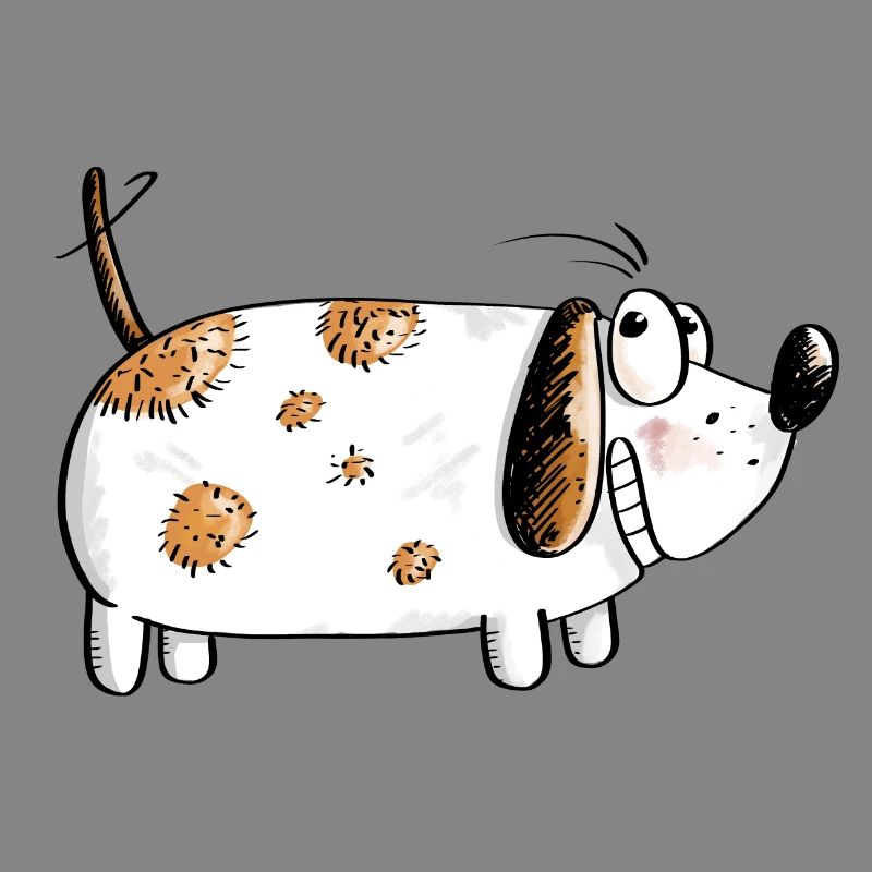 Dicker Lustiger Hund - Hunde Comic