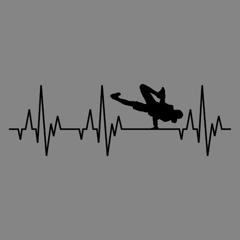 Heartbeat ECG Breakdance Breakdancing Hip-Hop
