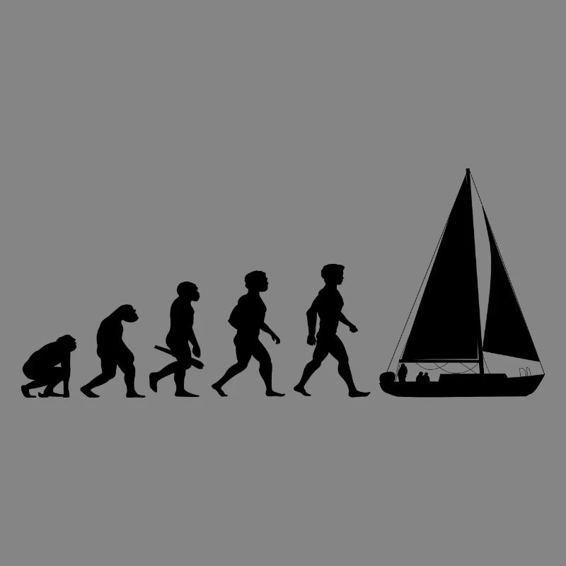 Evolution sailing sailboat sailing ship